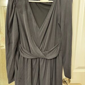 Elegant Black Long Sleeve Dress